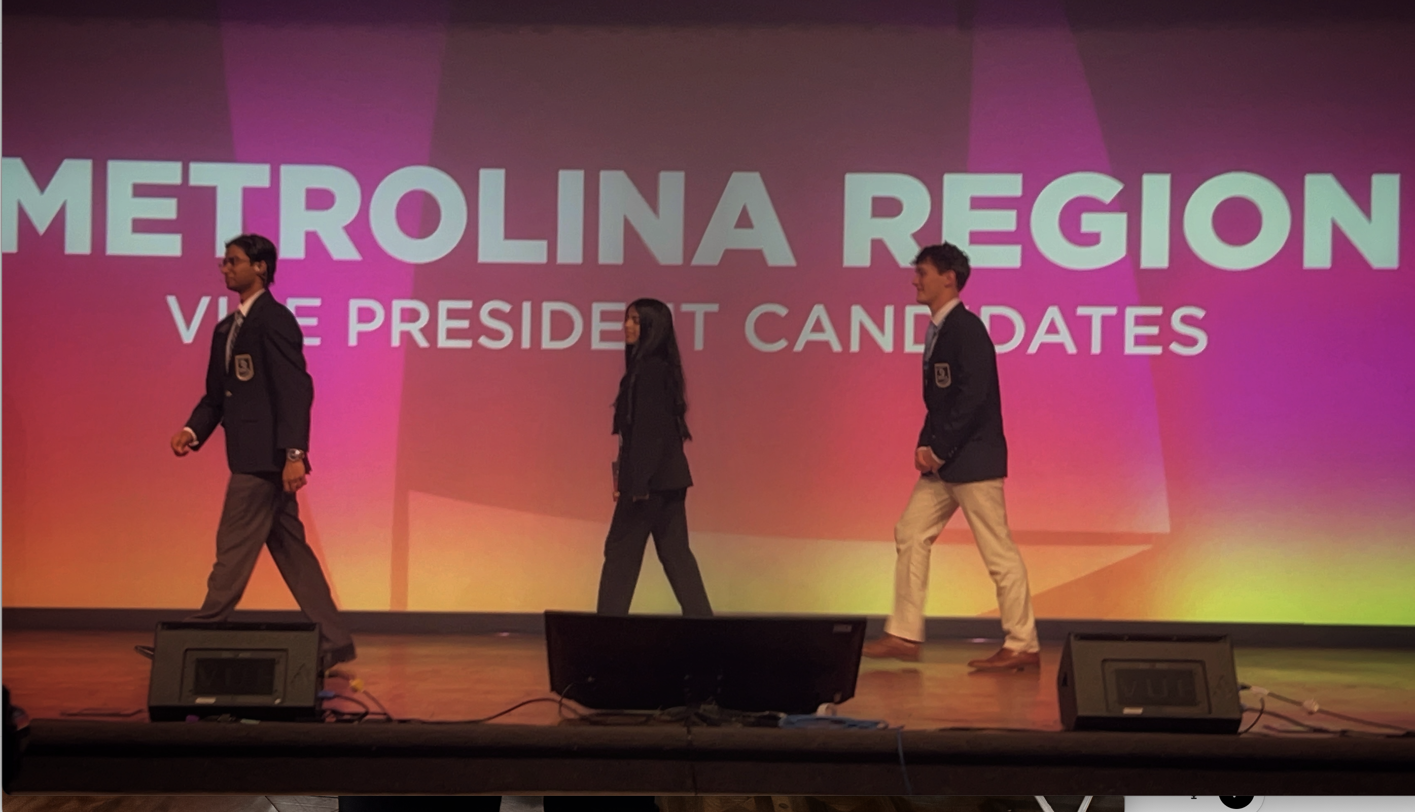 Anvitha becoming an official DECA state officer candidate