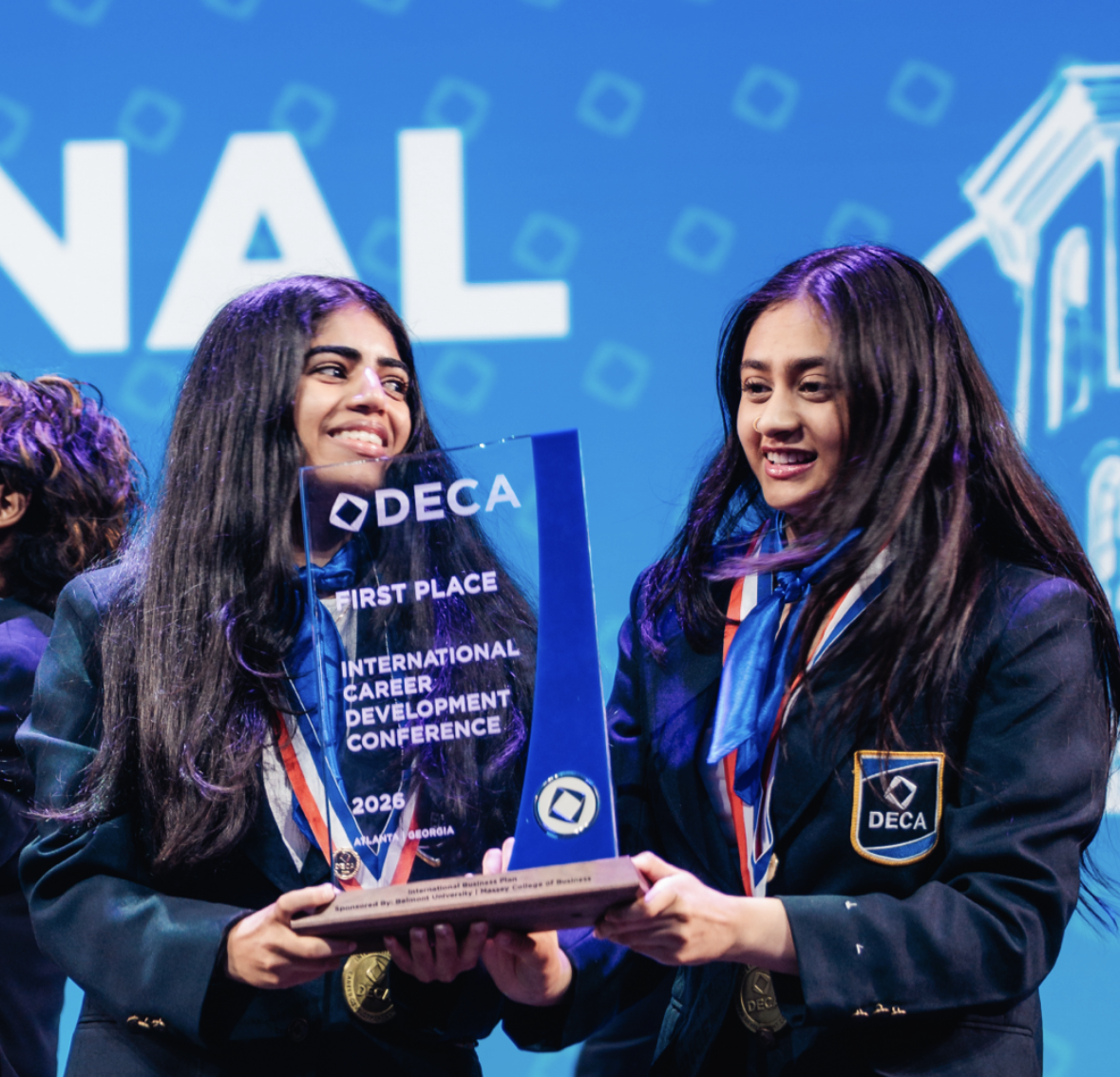 Anvitha placing 1st in the world at DECA ICDC