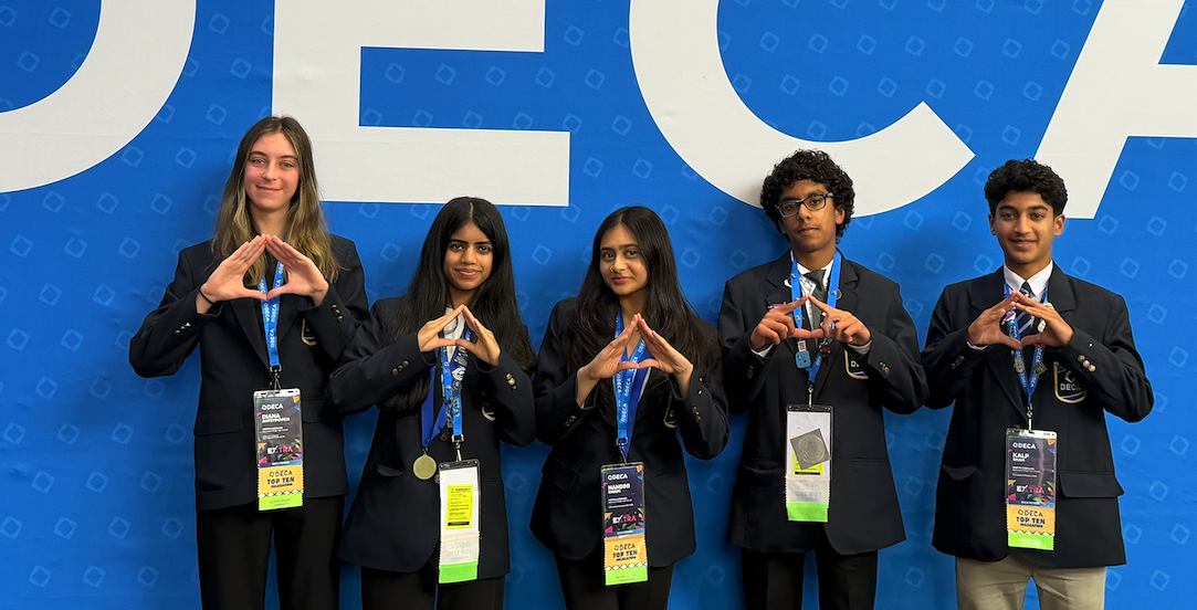 Anvitha becoming President of DECA