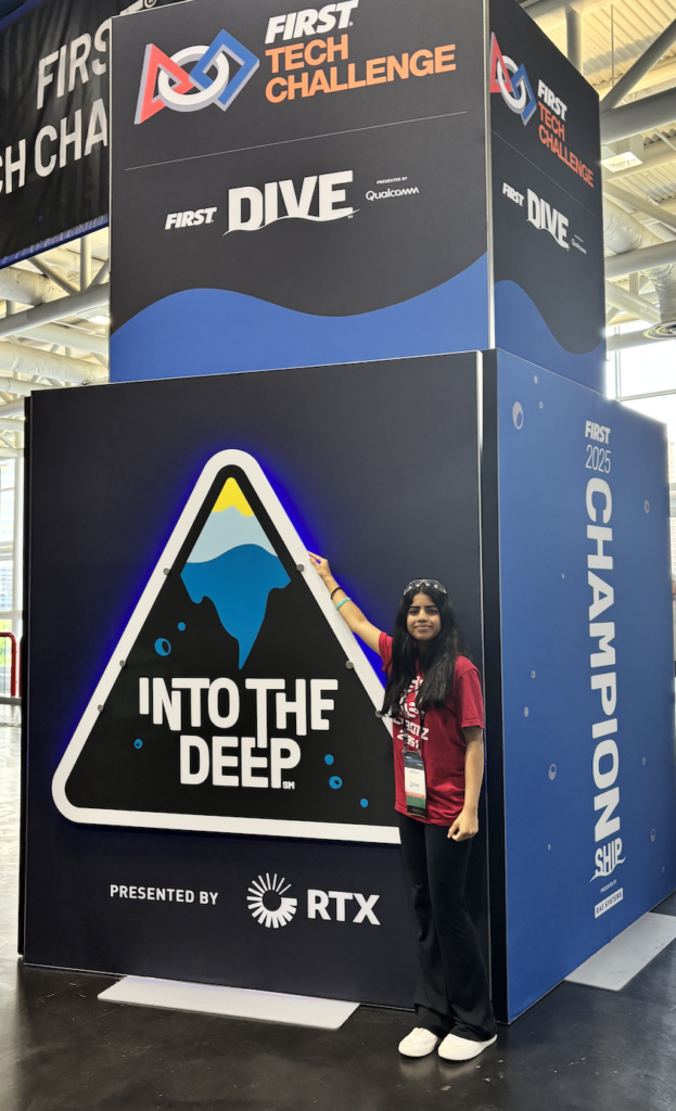 Anvitha at the FIRST Worlds Championship in Houston